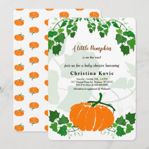 A Little Pumpkin Invitation