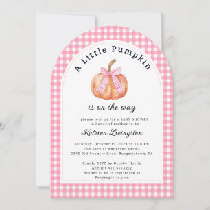 A Little Pumpkin is Almost Here Baby Shower Invitation