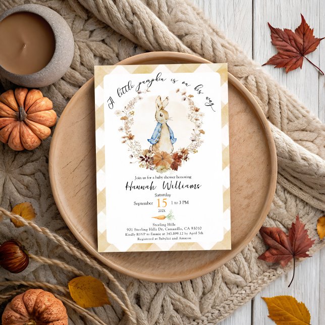 A little Pumpkin is on his way baby shower Invite (Creator Uploaded)