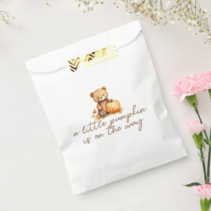A Little Pumpkin Is on The Way Baby Shower Favour Bag