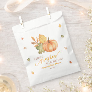 A Little Pumpkin Is On The Way! Baby Shower Favour Bag