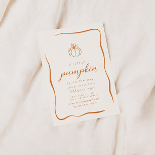 A Little Pumpkin is on the Way Baby Shower Invite