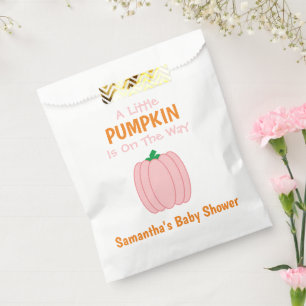 A Little Pumpkin Is On The Way Favour Bag