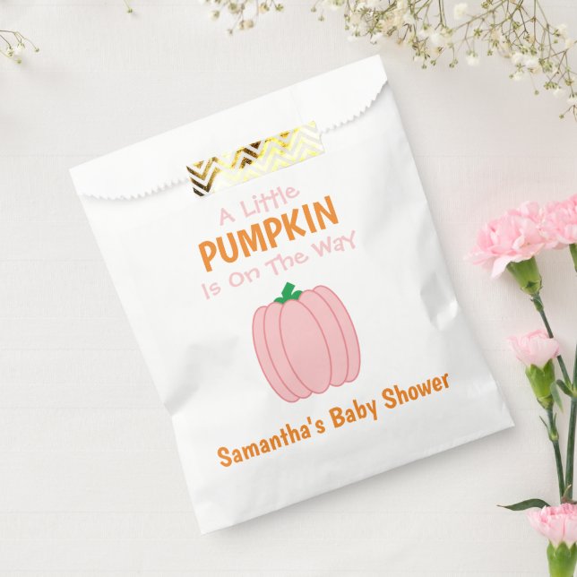 A Little Pumpkin Is On The Way Favour Bag (Sealed)