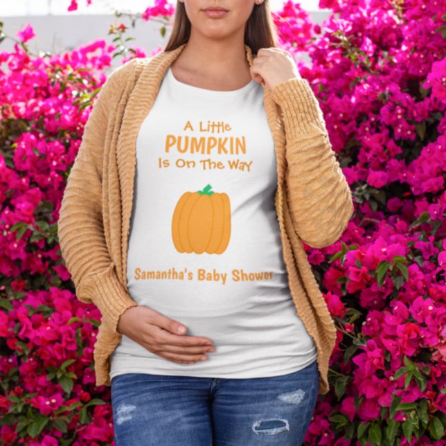 A Little Pumpkin Is On The Way T-Shirt (Creator Uploaded)