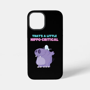A Little Purple Hippo Critical Funny Hippopotamus iPhone 12 Mini Case