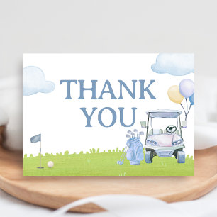 A Little Putter Golf Baby Shower Thank You Card