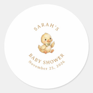 A Little Quack Classic Round Sticker