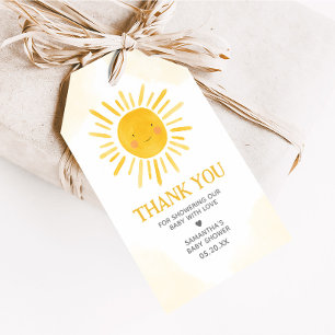 A Little Ray of Sunshine Baby Shower Favor Tags