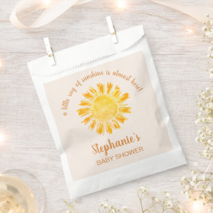 A Little Ray Of Sunshine Baby Shower  Favour Bag
