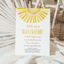 A Little Ray of Sunshine Baby Shower