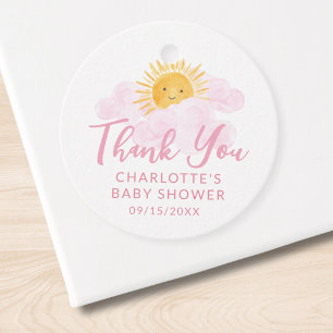 A Little Ray Of Sunshine Baby Shower Thank You Favour Tags