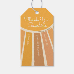 A Little ray of Sunshine Baby Shower Thank You Gift Tags