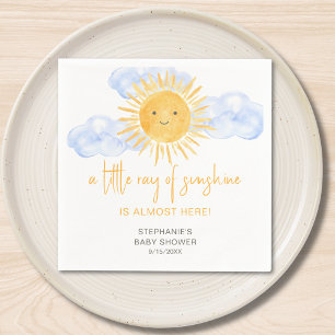 A Little Ray Of Sunshine Boho Baby Shower  Napkin