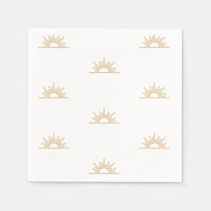 A Little Ray of Sunshine Boho Baby Shower  Napkin