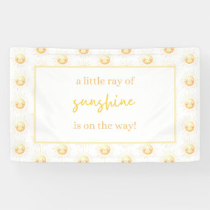 A Little Ray of Sunshine is on the Way Baby Shower Banner