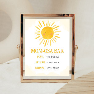 A Little Ray of Sunshine Mum Osa Bar Poster