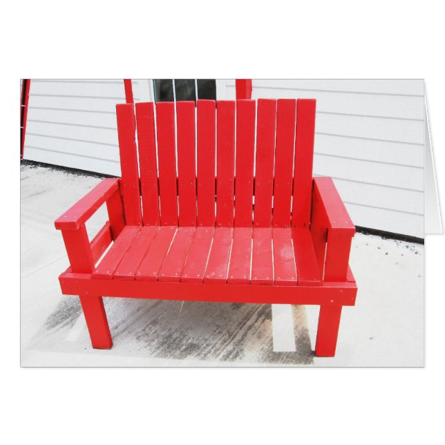 A Little Red Bench (Front Horizontal)