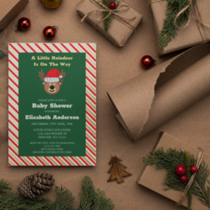 A Little Reindeer Is On The Way Baby Shower