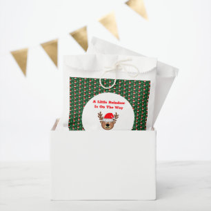 A Little Reindeer Is On The Way Favour Bag