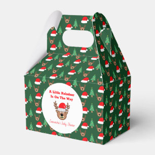 A Little Reindeer Is On The Way Favour Box