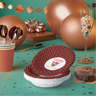 A Little Reindeer Is On The Way Paper Plate