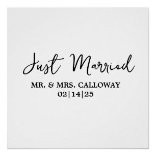 A Little Retro Just Married  Poster