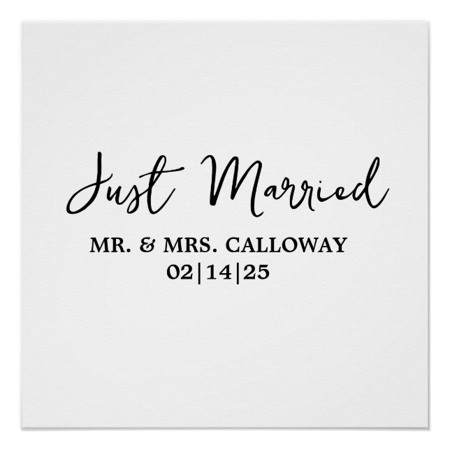 A Little Retro Just Married  Poster (Front)