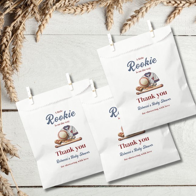 A Little Rookie on the Way - Baseball Baby Shower  Favour Bag (Creator Uploaded)