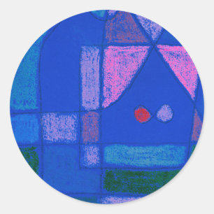 A Little Room in Venice by P. Klee, Classic Round Sticker