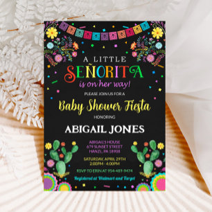 A little senorita baby shower invitation