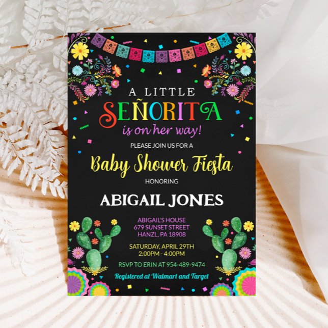 A little senorita baby shower invitation (Creator Uploaded)