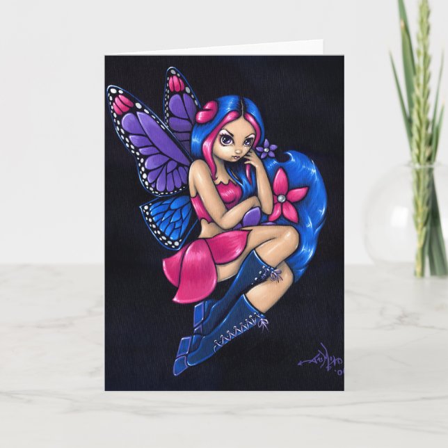 "A Little Shy" Greeting Card (Front)