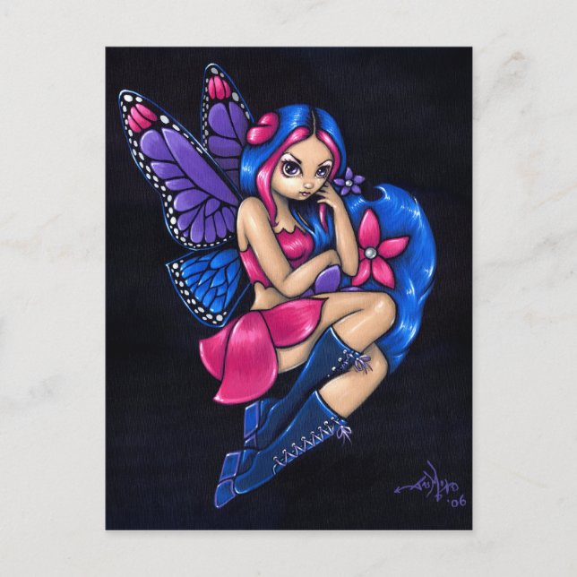 "A Little Shy" Postcard (Front)