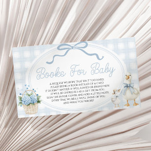 A Little Silly Goose Baby Shower Books For Baby Enclosure Card
