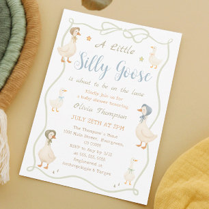 A Little Silly Goose Baby Shower Invitation