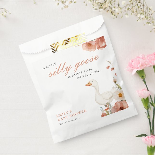 A Little Silly Goose Girl Baby Shower Favour Bag (Sealed)