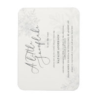 A little snowflake baby shower invitation