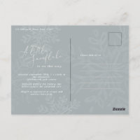 A little snowflake baby shower invitation