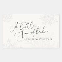 A little snowflake baby shower