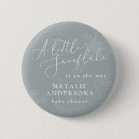A little snowflake winter baby shower party