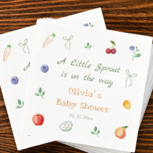 A Little Sprout Baby shower Napkins