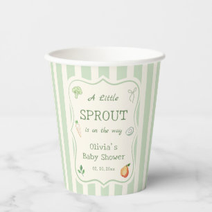 A Little Sprout Baby Shower Paper Cups