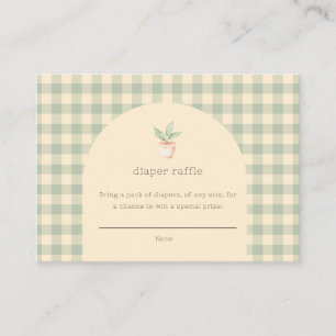 A Little Sprout is on the Way Baby Shower Enclosu Enclosure Card