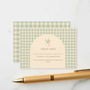 A Little Sprout is on the Way Baby Shower Enclosure Card