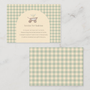 A Little Sprout is on the Way Baby Shower Enclosure Card