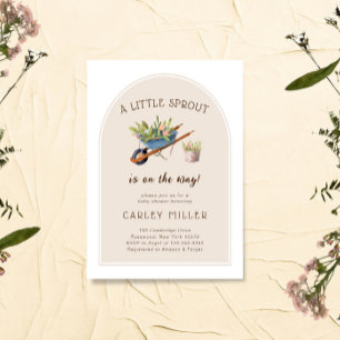 A Little Sprout is on the Way Baby Shower Invitation
