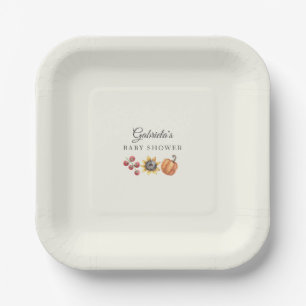 A Little Sprout Is On the Way Baby Shower Paper Plate