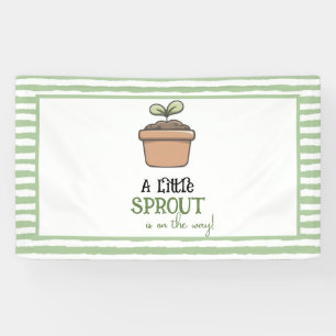 A Little Sprout on the Way Baby Shower Banner