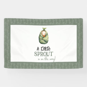 A Little Sprout on the Way Baby Shower Banner